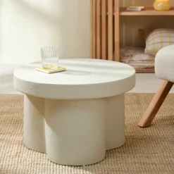 CASA NESI Table D'appoint Blanc