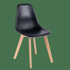 CASA NEW MATS Chaise De Salle à Manger Noir