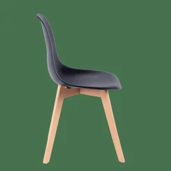 CASA NEW MATS Chaise De Salle à Manger Noir