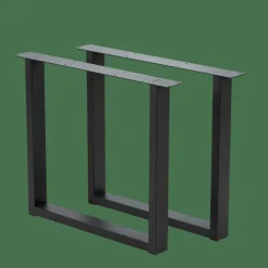 CASA NEW OAK Table à Manger Avec Pieds U En Métal