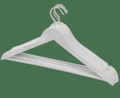 CASA NEW WOOD Cintres Set De 5 Blanc