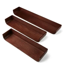 CASA NOMA Étagère à Suspendre S/3 Brun