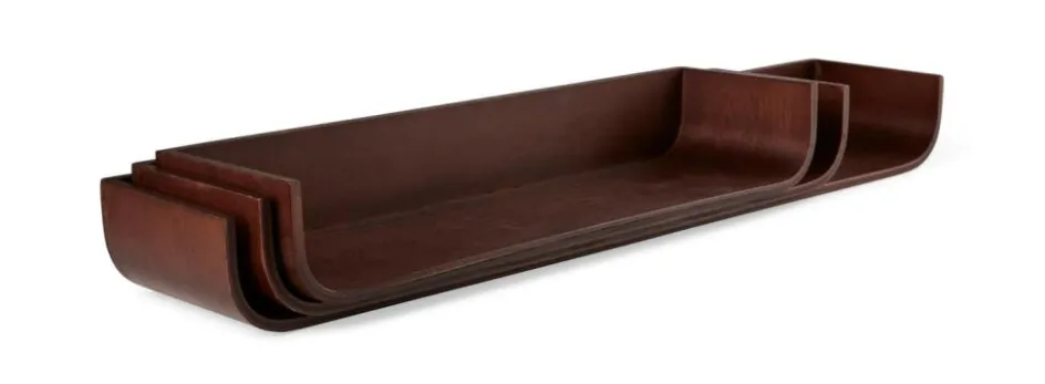 CASA NOMA Étagère à Suspendre S/3 Brun