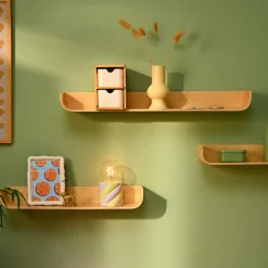 CASA NOMA Étagère à Suspendre S/3 Naturel