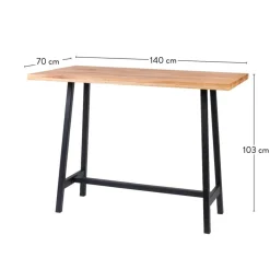 CASA OAK SPLIT Table De Bar Naturel