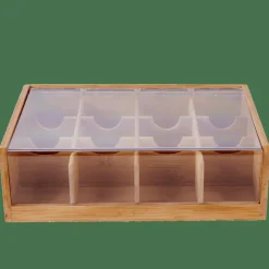 CASA PANDA Boîte à Thé 12compartiments Naturel