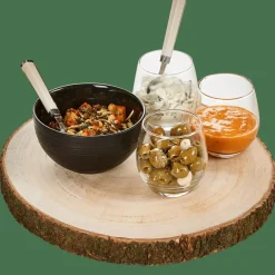 CASA PAULO Plat En Bois Brun