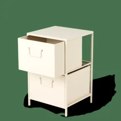 CASA PHARMA Armoire à 2 Tiroirs Sable