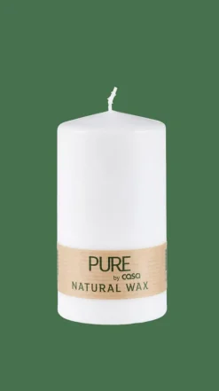 CASA PURE Bougie Cylindrique Blanc