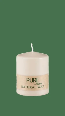 CASA PURE Bougie Cylindrique Brun Clair
