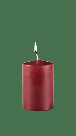 CASA PURE Bougie Cylindrique Rouge Foncé