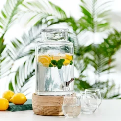 CASA PURI Réservoir à Boisson Avec Robinet 5,5 L Transparent