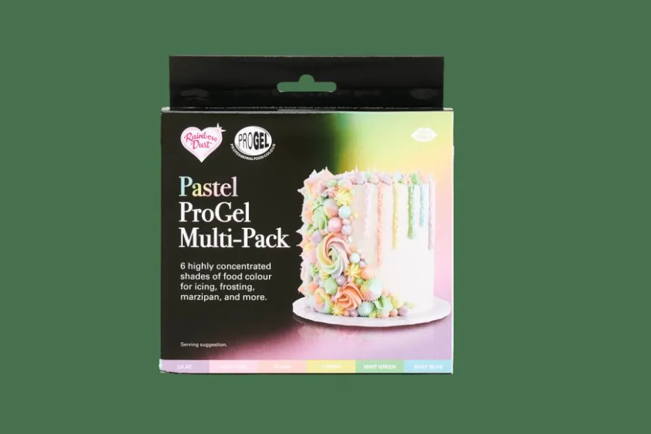 CASA RAINBOWDUST 6 Gels Colorants Pâte à Sucre Couleurs Pastel Diverses Couleurs