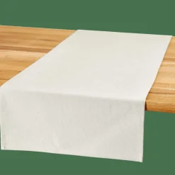 CASA RECYCLE Chemin De Table Blanc Cassé