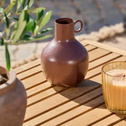 CASA RONDO Vase Brun Foncé