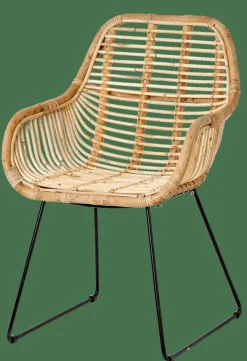 CASA ROTAN Chaise De Salle à Manger Naturel