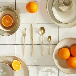 CASA ROXANNE Couverts 16 Pièces Doré Clair