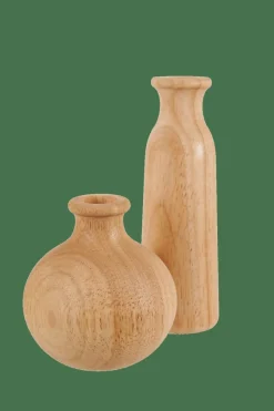 CASA RUBBERWOOD Vase Déco Naturel