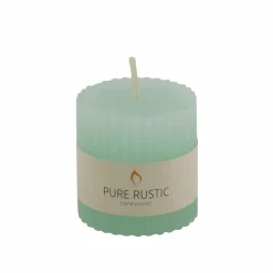 CASA RUSTIC Bougie Côtelée Mauve