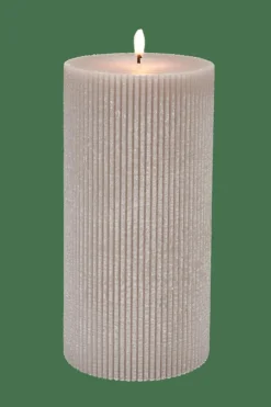 CASA RUSTIC Rib Bougie Gris