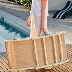 CASA SILVES Chaise Longue Set De 2 Sable