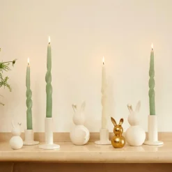 CASA SPIRAL Bougie Torsadée Vert