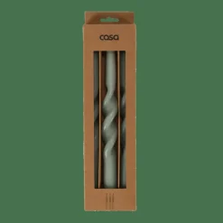 CASA SPIRAL Bougie Torsadée Vert