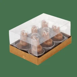 CASA SQUIRREL Bougies Chauffe-plat Set De 6 Brun