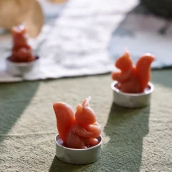 CASA SQUIRREL Bougies Chauffe-plat Set De 6 Brun