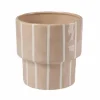 CASA STRIPES Pot De Fleurs Sable