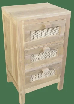 CASA TECK Armoire à 3 Tiroirs Naturel