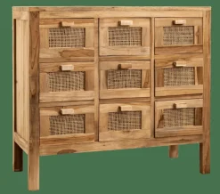 CASA TECK Meuble De Pharmacie Naturel