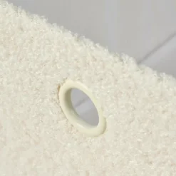 CASA TEDDY Panier Pliable Blanc Cassé