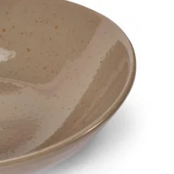CASA TERRA Assiette Creuse Taupe