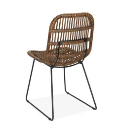 CASA TOBA Chaise De Salle à Manger Noir, Brun