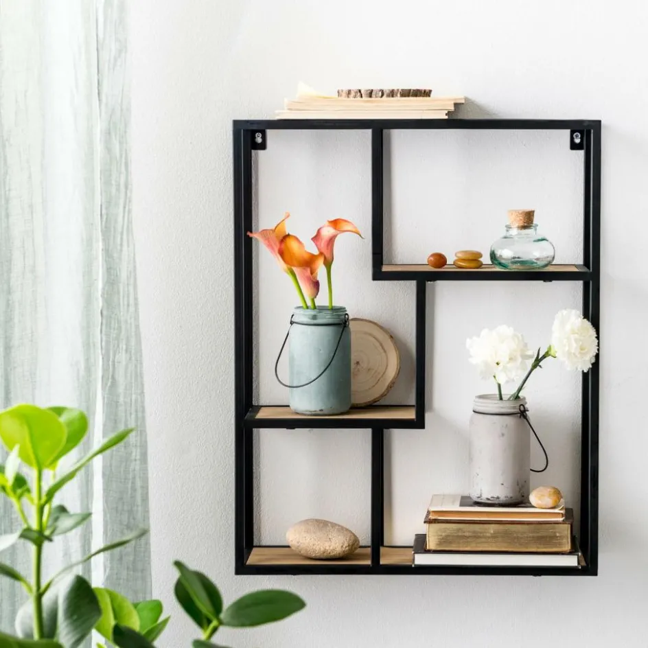 CASA TRAPP Étagère à Suspendre Noir