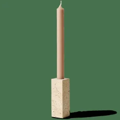 CASA TRAVERTIN Bougeoir Naturel