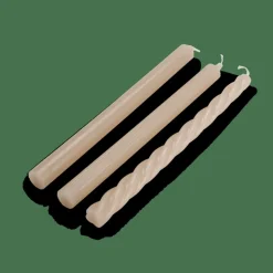 CASA TRIO Set De 3 Bougies Gris