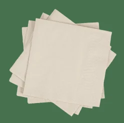 CASA UNI Set De 20 Serviettes Beige