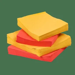 CASA UNI Set De 20 Serviettes Ocre