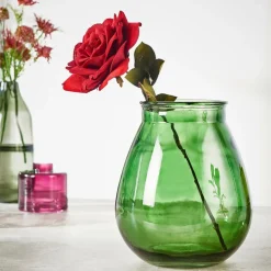 CASA VELVET Fleur Artificielle Rouge