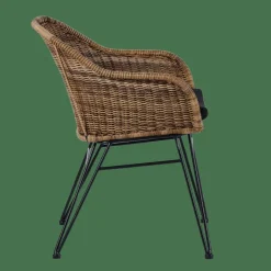 CASA VIENNA Chaise De Salle à Manger Noir, Naturel