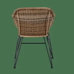 CASA VIENNA Chaise De Salle à Manger Noir, Naturel