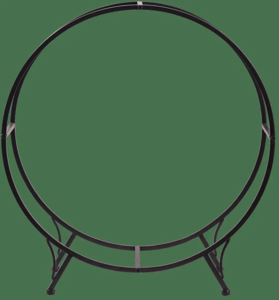 CASA WHEEL Étagère Pour Bois Noir