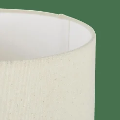 CASA WHITESTONE Lampe De Table Avec Abat-jour E27 Blanc Cassé