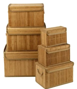 CASA ZEN Boîte De Rangement Avec Anses Naturel